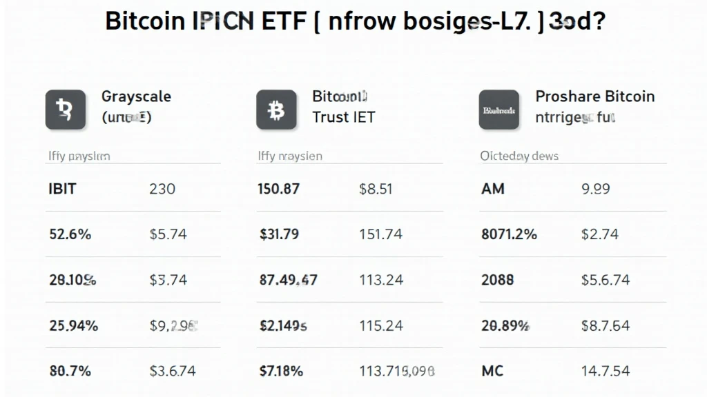 Bitcoin ETF inflows comparison: IBIT vs. other funds