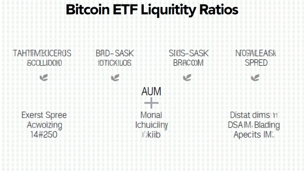 Bitcoin ETF liquidity ratios